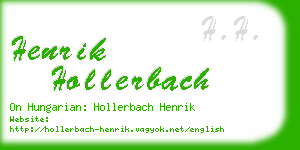 henrik hollerbach business card
